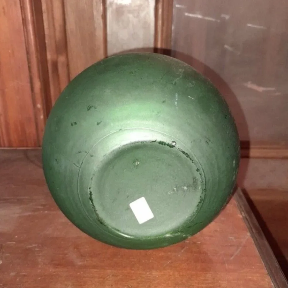Green Marble Tealight Candle Holder AND Glass Bottle